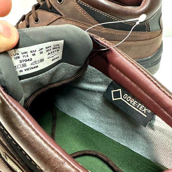 NWOT Timberland Heritage Boot GORE-TEX Membrane Moc Toe Brown US 12 Wide - Picture 8 of 10